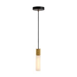 West Elm x Pottery Barn Tala Basalt Single Pendant Brass Finish